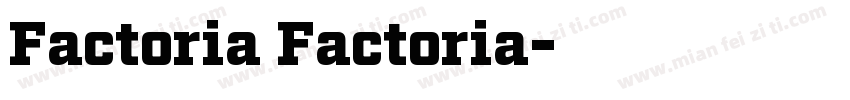 Factoria Factoria字体转换